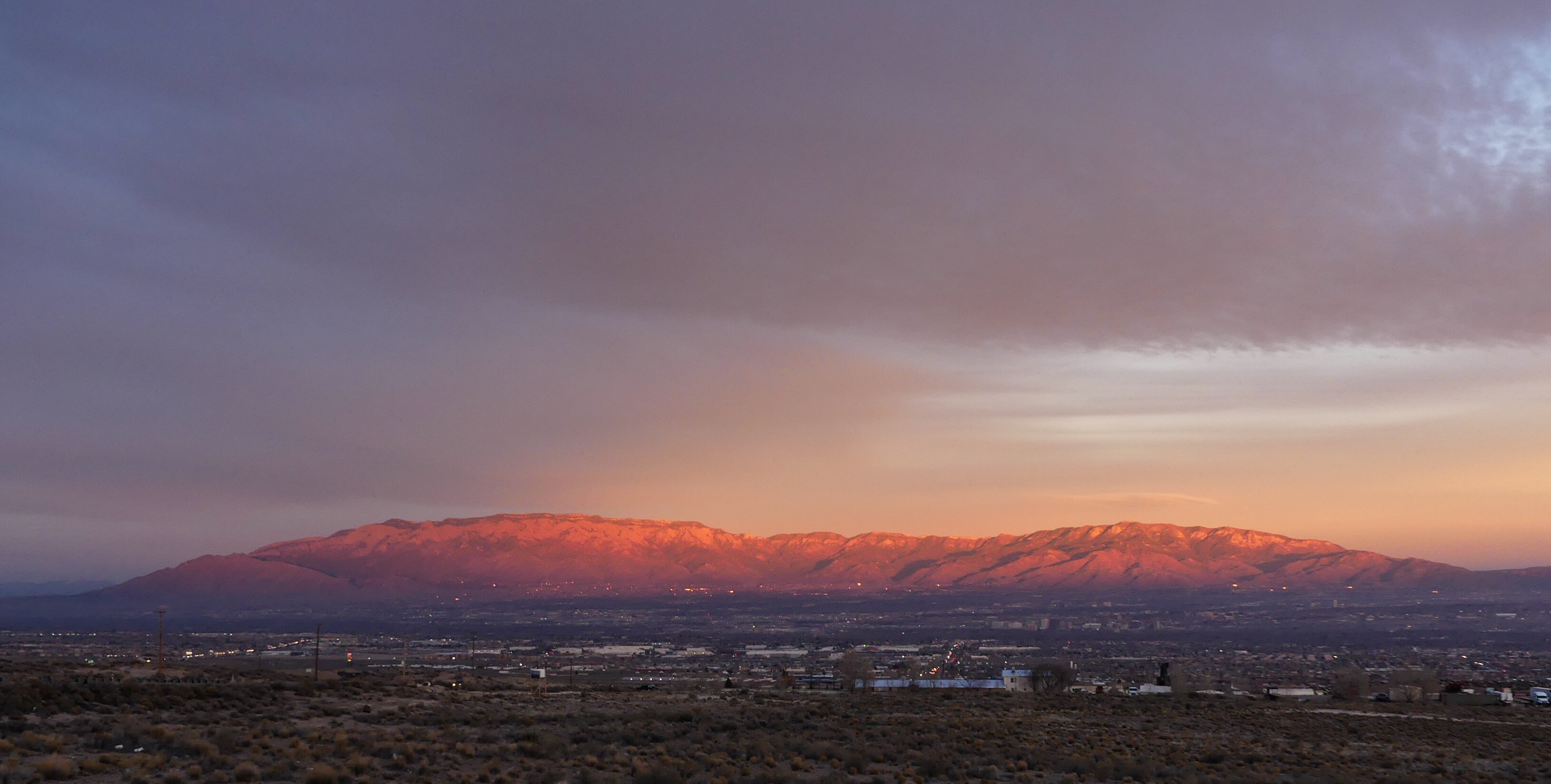 Sandia Mountains at Sunset